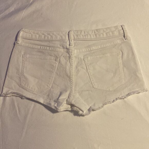 Gap 1969 Summer Cutoff Denim Shorts in White Size 28 NWOT - Picture 2 of 12
